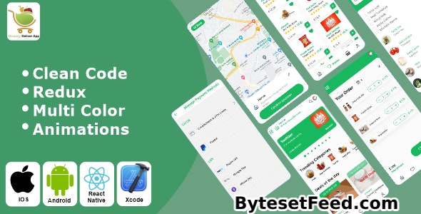 Grocery App - Grocery Delivery App React Native iOS / Android App Template