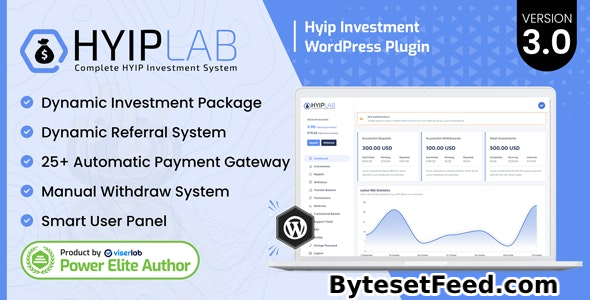HYIPLab v3.0 - HYIP Investment WordPress Plugin