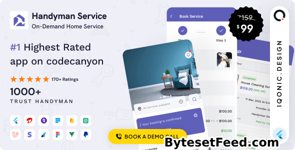 Handyman Service v11.5.1 - On-Demand Home Service Flutter App with Complete Solution + ChatGPT