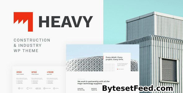 Heavy v1.1.1 - Industrial WordPress Theme