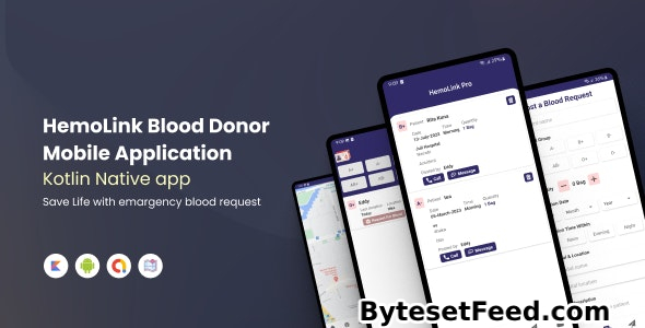 HemoLink v1.0 - Nearest Bloodbank, Blood Donor With Firebase