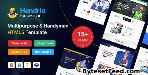 Hendrio – Multipurpose and Handyman Plumbing HTML5 Template