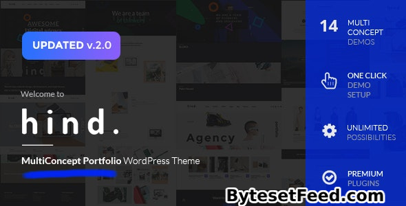 Hind v2.4.3 - Multi-Concept Portfolio & Photography WordPress Theme