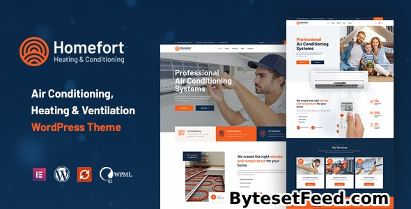 Homefort v1.1.4 - Air Conditioning & Heating WordPress Theme + RTL