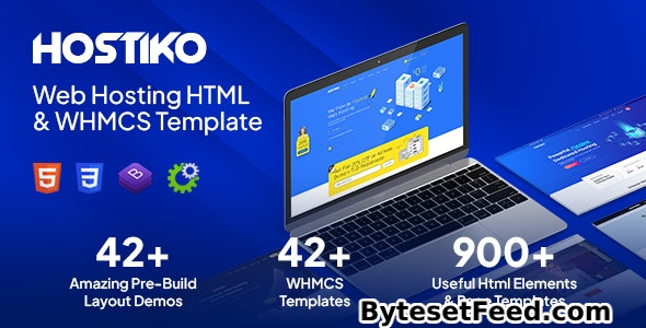 Hostiko - Hosting HTML & WHMCS Template With Isometric Design - 30 July 2024