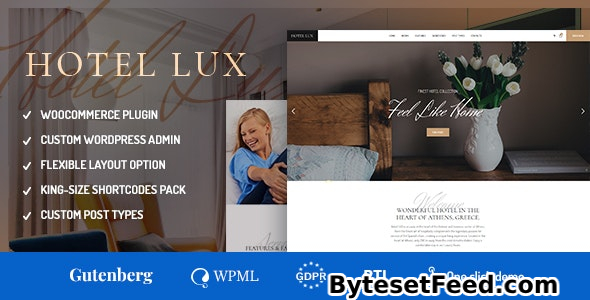 Hotel Lux v1.2.7 - Resort & Hotel WordPress Theme