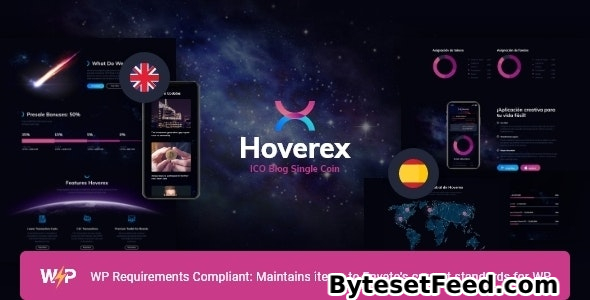 Hoverex v1.5.6 - Cryptocurrency & ICO WordPress Theme + Spanish