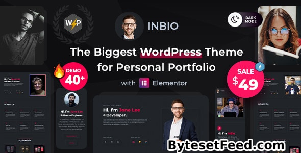 InBio v2.5.1 - Personal Portfolio/CV WordPress Theme