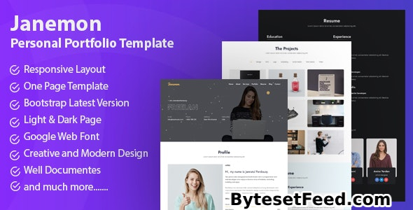 Janemon - Personal Portfolio Template