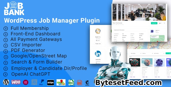 JobBank v1.1.6 - WordPress Job manager plugin