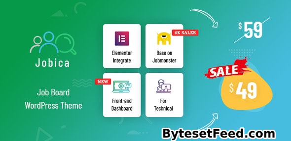 Jobica v1.4.1 - Elementor IT Job Board WordPress Theme