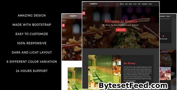 KRANTIC - Responsive Restaurant HTML5 Template