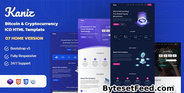 Kaniz - Bitcoin & Cryptocurrency HTML Template