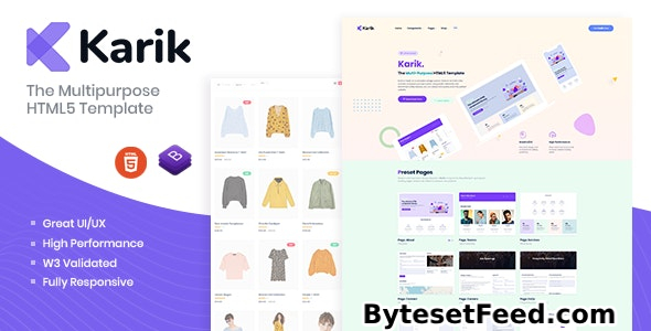 Karik - The Multipurpose HTML5 Template