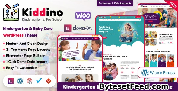 Kiddino v1.0.5 - Kids & Kindergarten WordPress Theme