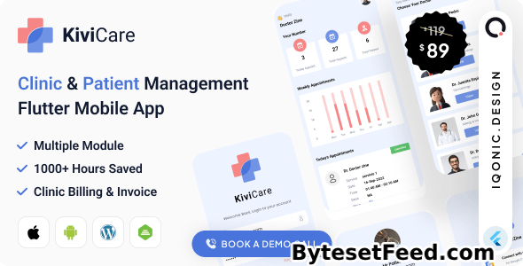 KiviCare Flutter 3.x App - Clinic & Patient Management System v9.4.0