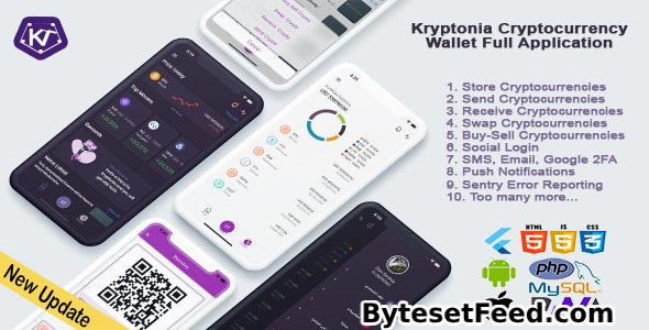 Kryptonia v2.0 - Cryptocurrency Wallet App