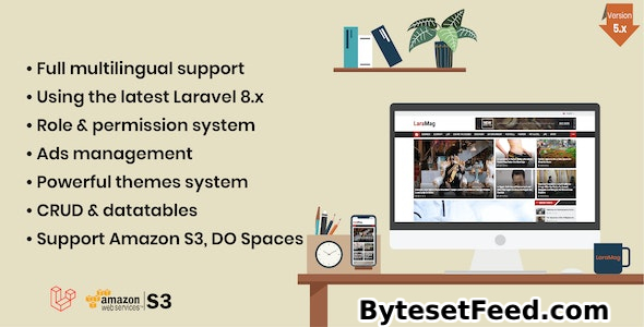 LaraMag v7.4.0 - Laravel News & Magazine Multilingual System - nulled