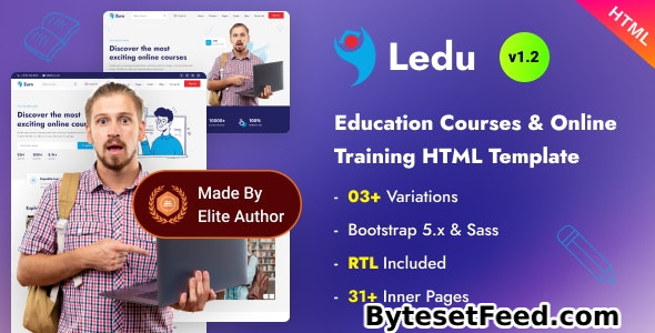 Ledu v1.2 - Education Courses & Online Training Bootstrap 5 Template