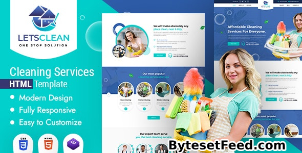 LetsClean v1.0 - Cleaning Services HTML Template