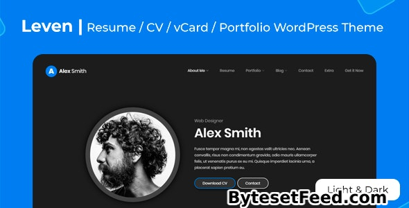 Leven v1.8.0 - CV/Resume Theme