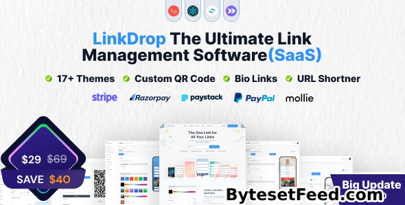 Linkdrop v3.6.0 - SaaS Link Management Tool