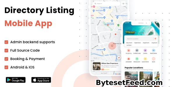 Listar FluxPro v1.2.9 - Flutter mobile directory listing & booking - Wordpress Backend