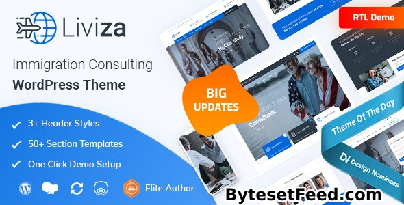 Liviza v3.4 - Immigration Consulting WordPress Theme