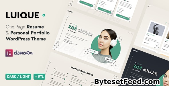 Luique v1.2.7 - Personal Portfolio WordPress Theme