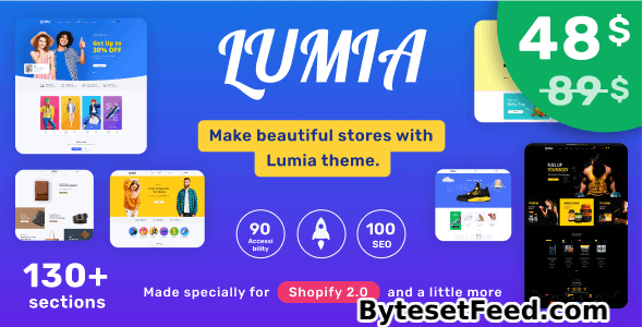 Lumia v5.0 - Multipurpose Shopify Theme OS 2.0 - Multilanguage - RTL Support