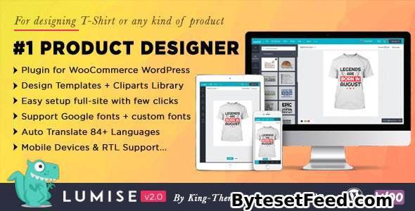 Lumise Product Designer v2.0.4 - WooCommerce WordPress