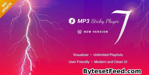 MP3 Sticky Player v8.0 - Wordpress Plugin