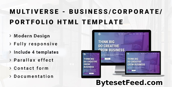 MULTIVERSE - Multipurpose Business/Corporate/Portfolio HTML Template