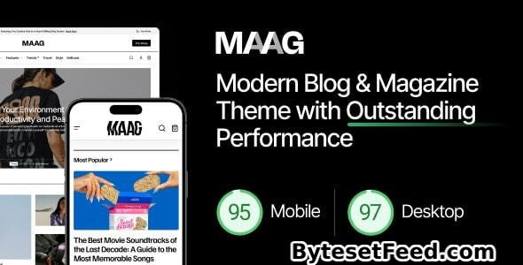 Maag v1.0.1 - Modern Blog & Magazine Theme with Outstanding Performance