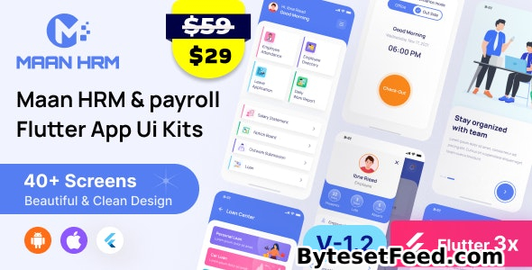 Maan HRM Flutter App UI Kit (Android & iOS) v1.3