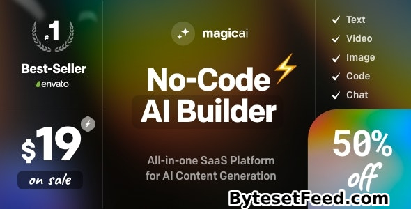 MagicAI v5.4 - OpenAI Content, Text, Image, Chat, Code Generator as SaaS - nulled