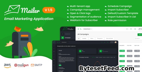 Mailer v1.5 - Email Marketing Application - nulled