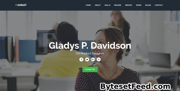 Mannat - Responsive One Page Personal Template