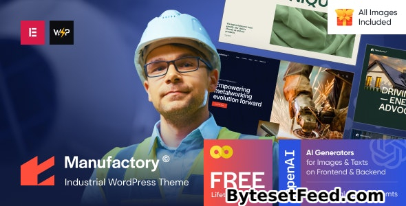 Manufactory v1.0 - Industrial WordPress Theme