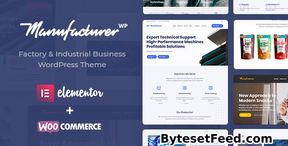 Manufacturer v1.3.11 - Factory and Industrial WordPress Theme