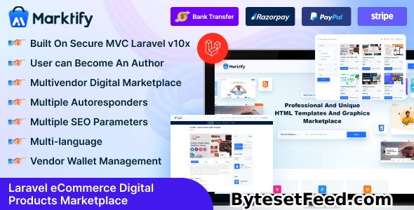 Marktify v3.0 - Laravel eCommerce Digital Product Multivendor Marketplace