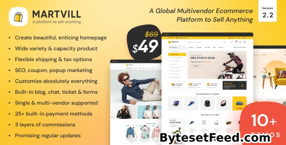 Martvill v2.2.0 - A Global Multivendor Ecommerce Platform to Sell Anything - nulled