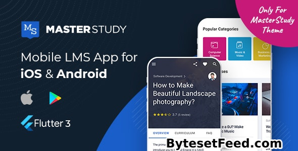 MasterStudy LMS Mobile App v2.2.9.2 - Flutter iOS & Android