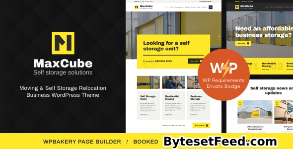 MaxCube v1.3.1 - Moving & Self Storage Relocation Business WordPress Theme