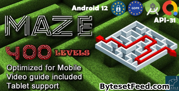 Maze 400 (Admob + GDPR + Android Studio)