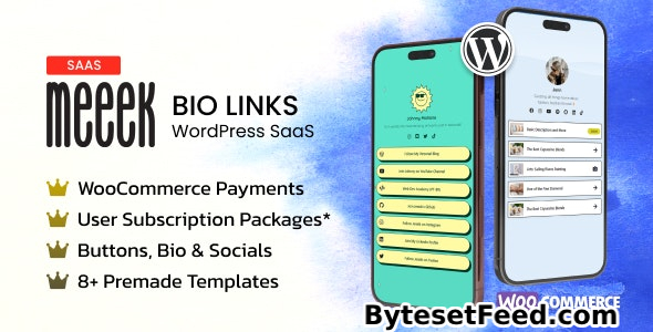 Meeek v1.6.2 - Bio Links SaaS (WordPress)