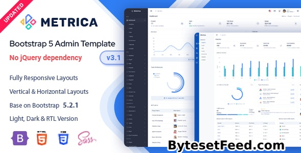 Metrica v3.1 - Bootstrap 5 Admin & Dashboard Template