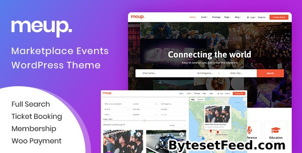 Meup v1.7.9 - Marketplace Events WordPress Theme