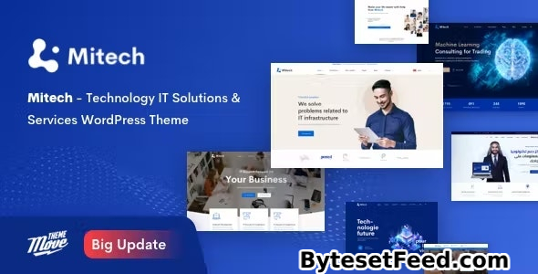 Mitech v2.0.3 - Technology IT Solutions & Services WordPress Theme