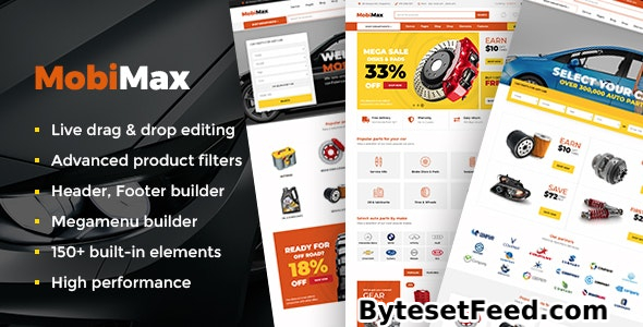 Mobimax v5.6 - Auto Parts WordPress Theme + WooCommerce Shop